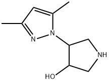 4-(3,5-DiMethyl-1H-pyrazol-1-yl)-3-pyrrolidinol Structure