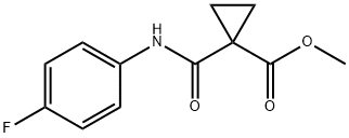 METHYL 1-[(4-FLUOROPHENYL)CARBAMOYL]CYCLOPROPANECARBOXYLATE Struktur