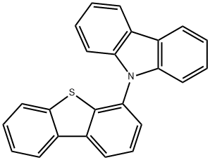 9-Dibenzothiophen-4-yl-9H-carbazole Struktur