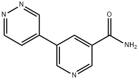 5-(Pyridazin-4-yl)nicotinaMide Struktur