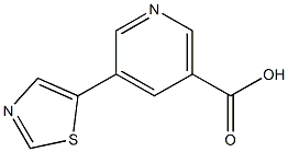 5-(Thiazol-5-yl)nicotinic acid Struktur