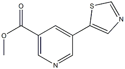 Methyl 5-(thiazol-5-yl)nicotinate Struktur