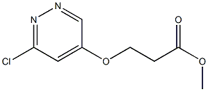 methyl 3-(6-chloropyridazin-4-yloxy)propanoate Struktur