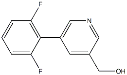 (5-(2,6-difluorophenyl)pyridin-3-yl)methanol Struktur