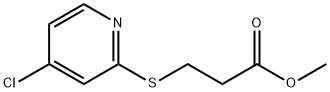 methyl 3-(4-chloropyridin-2-ylthio)propanoate Struktur