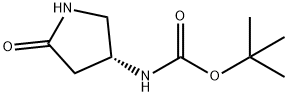 (R)-tert-butyl 5-oxopyrrolidin-3-ylcarbaMate Struktur