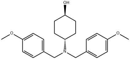 (1R,4R)-4-[Bis-(4-Methoxy-benzyl)-aMino]-cyclohexanol Struktur