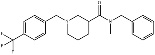 N-benzyl-N-Methyl-1-(4-(trifluoroMethyl)benzyl)piperidine-3-carboxaMide Struktur