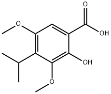 2-Hydroxy-4-isopropyl-3,5-diMethoxybenzoic acid Struktur