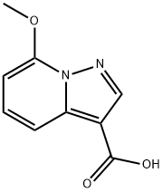 7-Methoxypyrazolo[1,5-a]pyridine-3-carboxylic acid Struktur