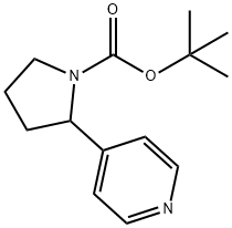 tert-Butyl 2-(pyridin-4-yl)pyrrolidine-1-carboxylate Struktur