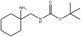 tert-butyl ((1-aMinocyclohexyl)Methyl)carbaMate Struktur