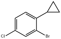 2-broMo-4-chloro-1-cyclopropylbenzene Struktur