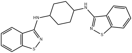 N1,N4-Bis(benzo[d]isothiazol-3-yl)cyclohexane-1,4-diaMine Struktur