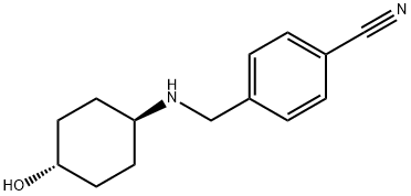 (1R,4R)-4-[(4-Hydroxy-cyclohexylaMino)-Methyl]-benzonitrile Struktur