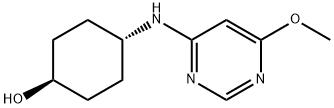 (1R,4R)-4-(6-Methoxy-pyriMidin-4-ylaMino)-cyclohexanol Struktur