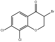 3-BroMo-7,8-dichlorochroMan-4-one Struktur