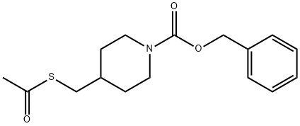 benzyl 4-((acetylthio)Methyl)piperidine-1-carboxylate Struktur