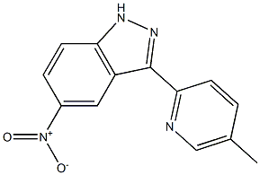 3-(5-methylpyridin-2-yl)-5-nitro-1H-indazole Struktur