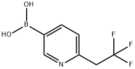 6-(2,2,2-trifluoroethyl)pyridin-3-ylboronic acid Struktur