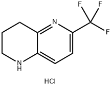 6-(trifluoroMethyl)-1,2,3,4-tetrahydro-1,5-naphthyridine hydrochloride Struktur