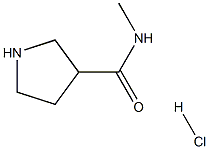 N-Methyl-3-pyrrolidinecarboxaMide HCl Struktur