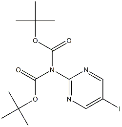 N,N'-DiBoc-2-aMino-5-iodo-pyriMidine Struktur