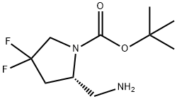 (S)-1-Boc-2-(AMinoMethyl)-4,4-difluoropyrrolidine Struktur