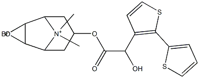 7-[(Hydroxy-2-thienyl-3-thienylacetyl)oxy]-9,9-diMethyl-3-Oxa-9-azoniatricyclo[3.3.1.02,4]nonane BroMide|7-[(Hydroxy-2-thienyl-3-thienylacetyl)oxy]-9,9-diMethyl-3-Oxa-9-azoniatricyclo[3.3.1.02,4]nonane BroMide