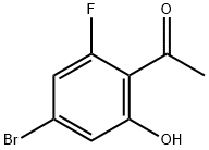 1 - (4 - broMo-2 - fluoro-6 - hydroxyphenyl) ethanone Struktur