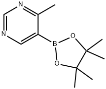 4-Methyl-5-(4,4,5,5-tetraMethyl-1,3,2-dioxaborolan-2-yl)pyriMidine Struktur