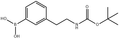 (3-(2-((tert-butoxycarbonyl)aMino)ethyl)phenyl)boronic acid Struktur