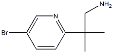 2-(5-BroMopyridin-2-yl)-2-Methylpropan-1-aMine Struktur