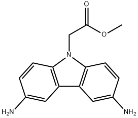 Methyl 2-(3,6-diaMino-9H-carbazol-9-yl)acetate Struktur