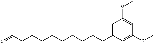 3,5-DiMethoxybenzenedecanal Struktur