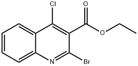 Ethyl 2-broMo-4-chloroquinoline-3-carboxylate Struktur