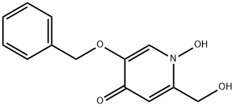 5-(benzyloxy)-1-hydroxy-2-(hydroxyMethyl)pyridin-4(1H)-one Struktur