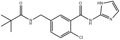 BenzaMide, 2-chloro-5-[[(2,2-diMethyl-1-oxopropyl)aMino]Methyl]-N-1H-iMidazol-2-yl-, 1381846-21-4, 結(jié)構(gòu)式