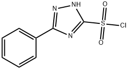 5-phenyl-1H-1,2,4-triazole-3-sulfonyl chloride Struktur