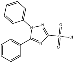 1,5-diphenyl-1H-1,2,4-triazole-3-sulfonyl chloride Struktur