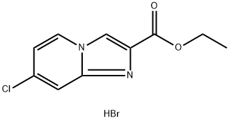 7-Chloro-iMidazo[1,2-a]pyridine-2-carboxylic acid ethyl ester hydrobroMide Struktur