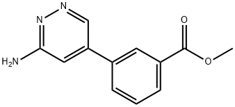 Methyl 3-(6-aMinopyridazin-4-yl)benzoate Struktur