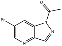 Ethanone, 1-(6-broMo-1H-pyrazolo[4,3-b]pyridin-1-yl)- Struktur