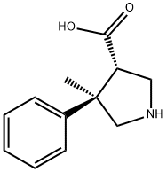 4-Methyl-4-phenylpyrrolidine-3-carboxylic acid Struktur