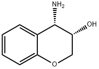 2H-1-Benzopyran-3-ol, 4-aMino-3,4-dihydro-, (3S,4S)- Struktur