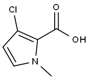 3-Chloro-1-Methyl-1H-pyrrole-2-carboxylic acid Struktur