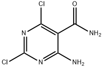 4-AMino-2,6-dichloropyriMidine-5-carboxaMide Struktur