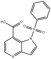 1-(Phenylsulfonyl)-4-azaindole-7-carboxylic acid Struktur