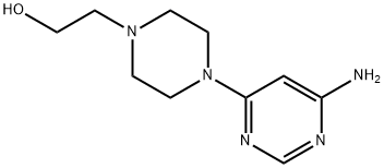 2-(4-(6-aMinopyriMidin-4-yl)piperazin-1-yl)ethanol Struktur