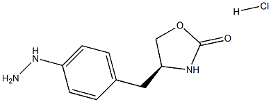 (S)-4-(4-Hydrazinobenzyl)-2-oxazolidinone Hydrochloride Struktur